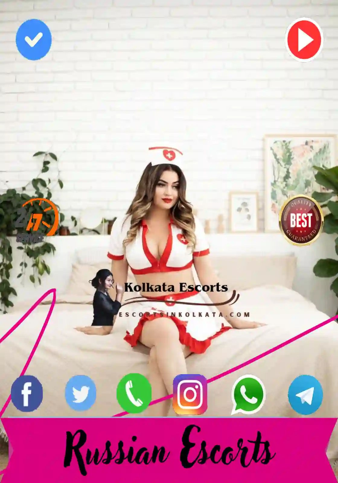 Russian girls in Chowringhee